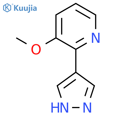 3-methoxy-2-(1H-pyrazol-4-yl)pyridine structure