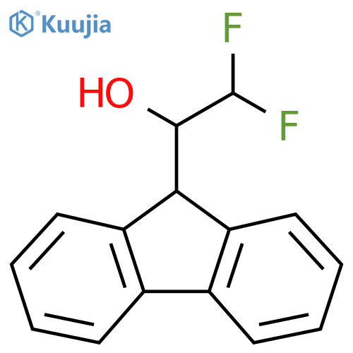 1-(9H-fluoren-9-yl)-2,2-difluoroethan-1-ol structure