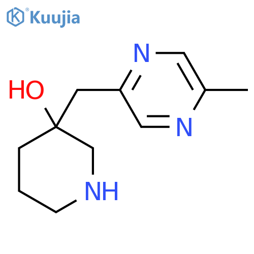 3-(5-methylpyrazin-2-yl)methylpiperidin-3-ol structure