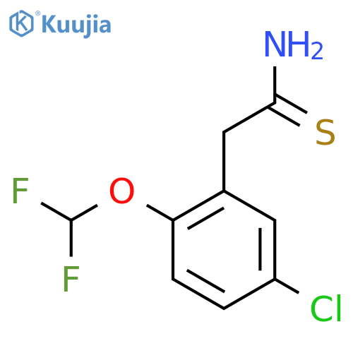 2-5-chloro-2-(difluoromethoxy)phenylethanethioamide structure
