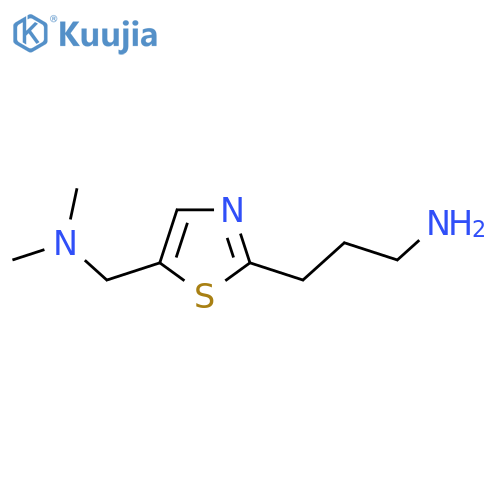 3-{5-(dimethylamino)methyl-1,3-thiazol-2-yl}propan-1-amine structure