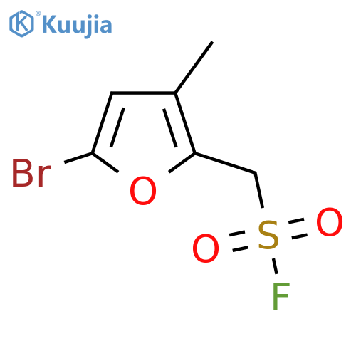 (5-bromo-3-methylfuran-2-yl)methanesulfonyl fluoride structure