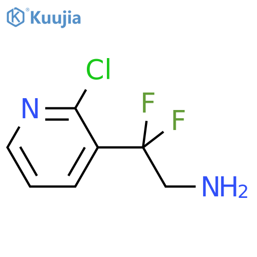2-(2-chloropyridin-3-yl)-2,2-difluoroethan-1-amine structure