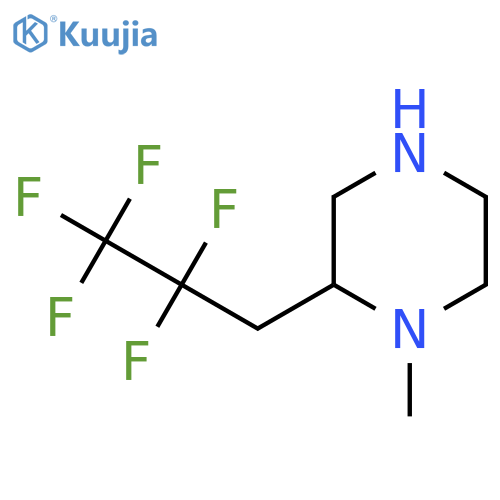 1-methyl-2-(2,2,3,3,3-pentafluoropropyl)piperazine structure
