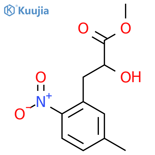 methyl 2-hydroxy-3-(5-methyl-2-nitrophenyl)propanoate structure
