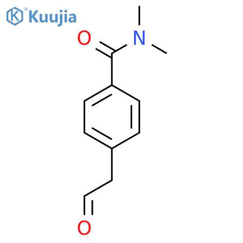 N,N-dimethyl-4-(2-oxoethyl)benzamide structure