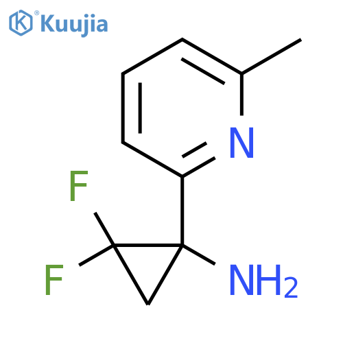 2,2-difluoro-1-(6-methylpyridin-2-yl)cyclopropan-1-amine structure