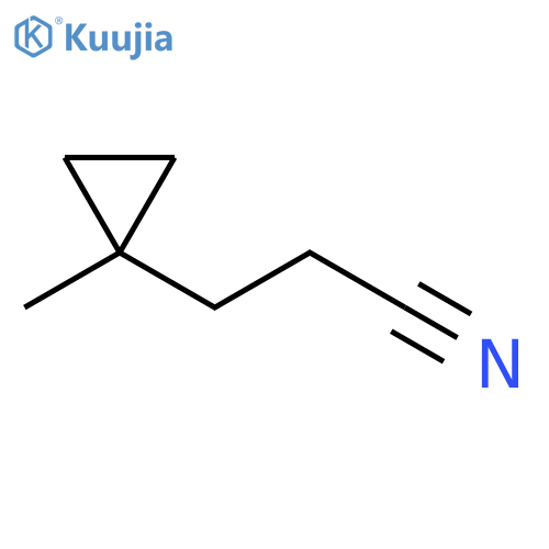 3-(1-methylcyclopropyl)propanenitrile structure