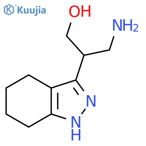 3-amino-2-(4,5,6,7-tetrahydro-1H-indazol-3-yl)propan-1-ol structure