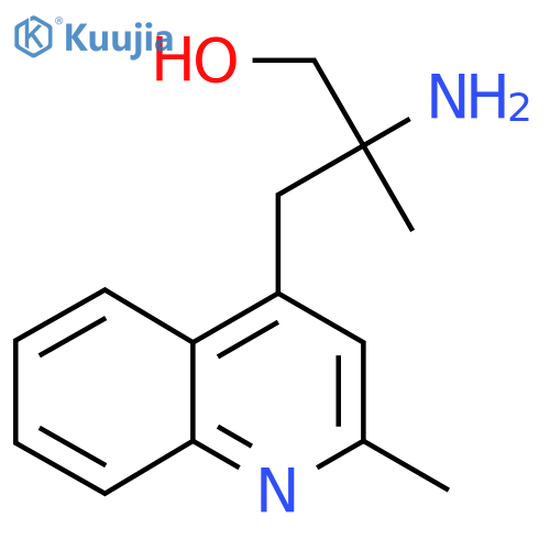 2-Amino-2-methyl-3-(2-methylquinolin-4-yl)propan-1-ol structure