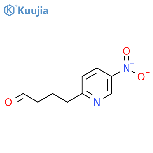4-(5-nitropyridin-2-yl)butanal structure