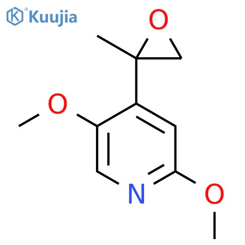 2,5-dimethoxy-4-(2-methyloxiran-2-yl)pyridine structure