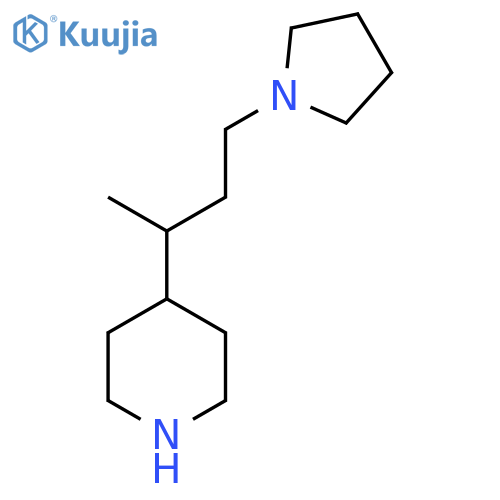 4-4-(pyrrolidin-1-yl)butan-2-ylpiperidine structure