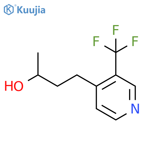 4-3-(trifluoromethyl)pyridin-4-ylbutan-2-ol structure