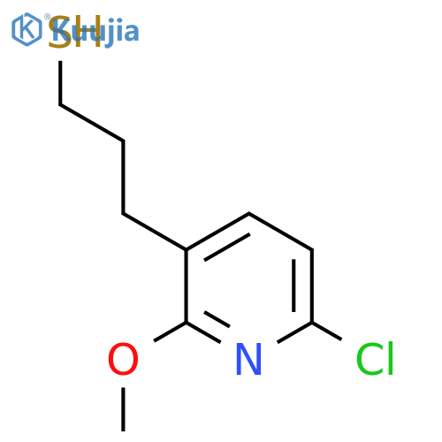 3-(6-Chloro-2-methoxypyridin-3-yl)propane-1-thiol structure