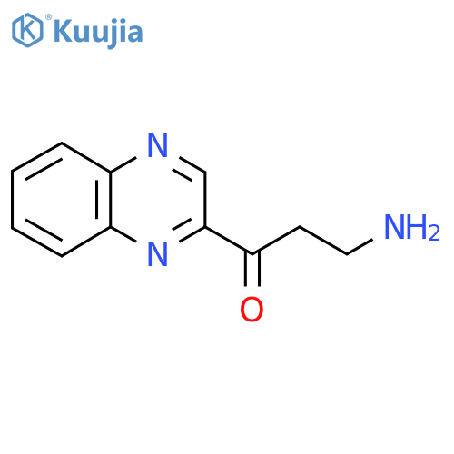 3-amino-1-(quinoxalin-2-yl)propan-1-one structure