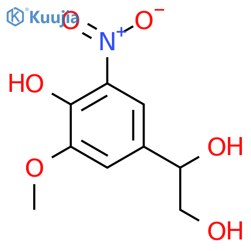 1-(4-hydroxy-3-methoxy-5-nitrophenyl)ethane-1,2-diol structure