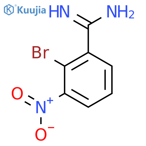 2-bromo-3-nitrobenzene-1-carboximidamide structure