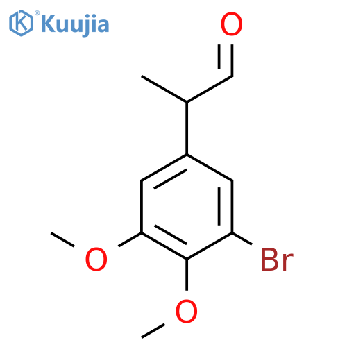 2-(3-bromo-4,5-dimethoxyphenyl)propanal structure
