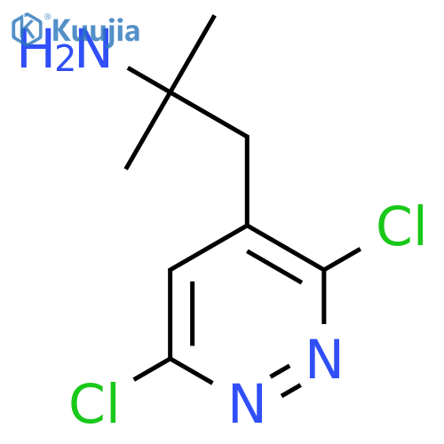 1-(3,6-Dichloropyridazin-4-yl)-2-methylpropan-2-amine structure