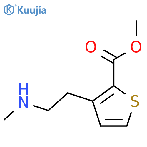 methyl 3-2-(methylamino)ethylthiophene-2-carboxylate structure