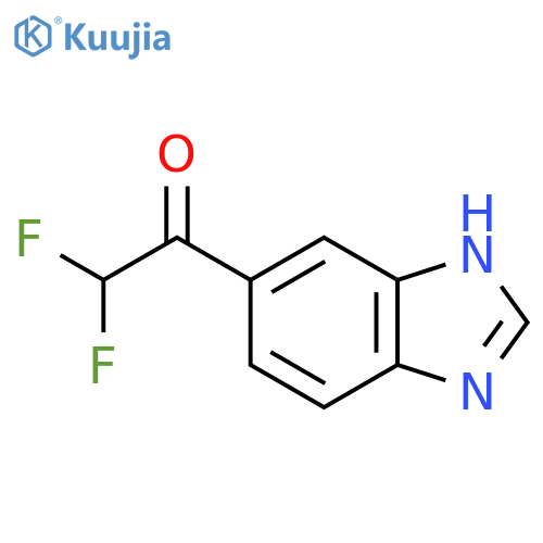 1-(1H-1,3-benzodiazol-5-yl)-2,2-difluoroethan-1-one structure