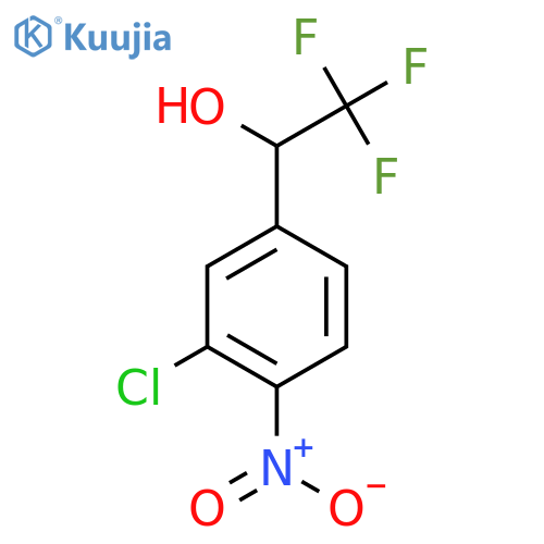 1-(3-chloro-4-nitrophenyl)-2,2,2-trifluoroethan-1-ol structure