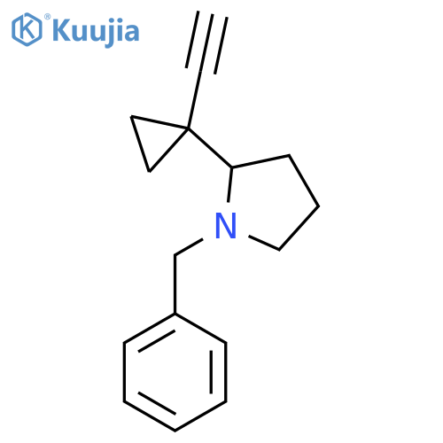 1-benzyl-2-(1-ethynylcyclopropyl)pyrrolidine structure