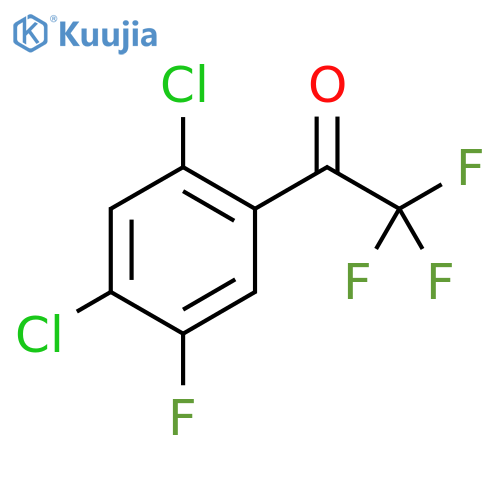 1-(2,4-dichloro-5-fluorophenyl)-2,2,2-trifluoroethan-1-one structure