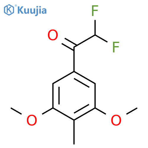 1-(3,5-dimethoxy-4-methylphenyl)-2,2-difluoroethan-1-one structure