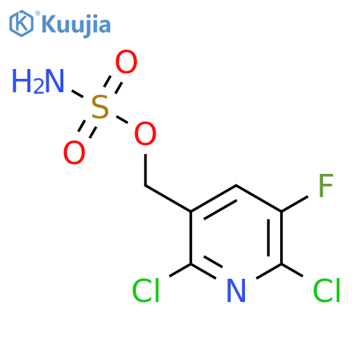(2,6-dichloro-5-fluoropyridin-3-yl)methyl sulfamate structure