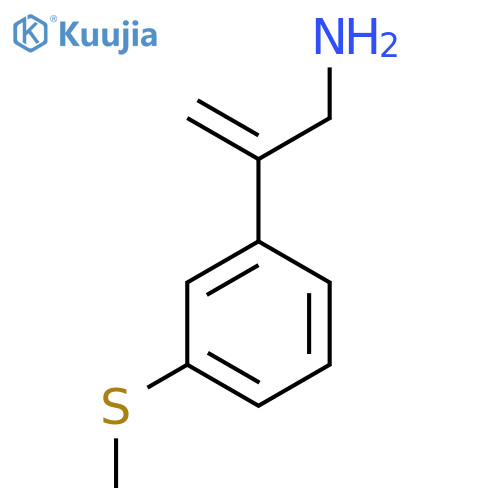 2-3-(methylsulfanyl)phenylprop-2-en-1-amine structure