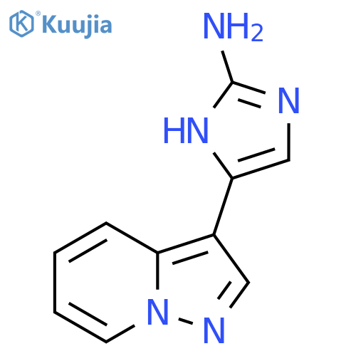 5-{pyrazolo1,5-apyridin-3-yl}-1H-imidazol-2-amine structure