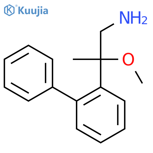 2-methoxy-2-(2-phenylphenyl)propan-1-amine structure