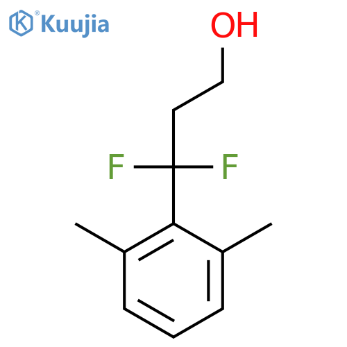 3-(2,6-dimethylphenyl)-3,3-difluoropropan-1-ol structure