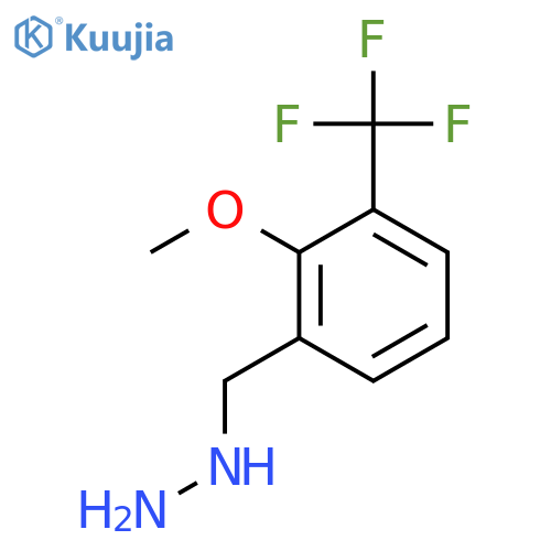 {2-methoxy-3-(trifluoromethyl)phenylmethyl}hydrazine structure