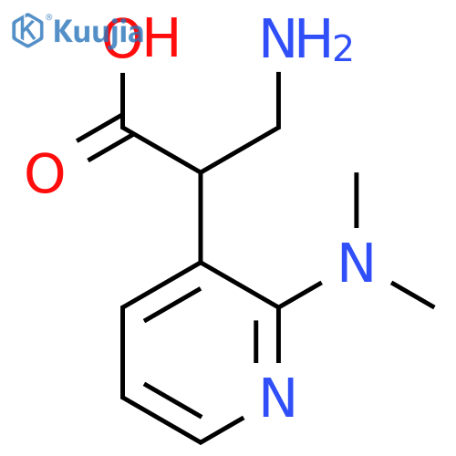 3-amino-2-2-(dimethylamino)pyridin-3-ylpropanoic acid structure