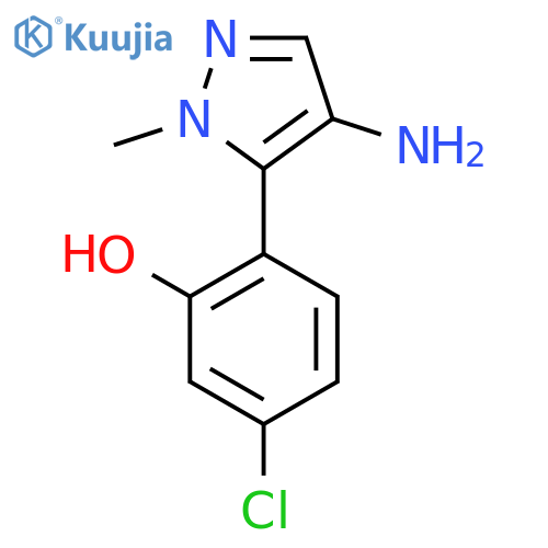 2-(4-amino-1-methyl-1H-pyrazol-5-yl)-5-chlorophenol structure