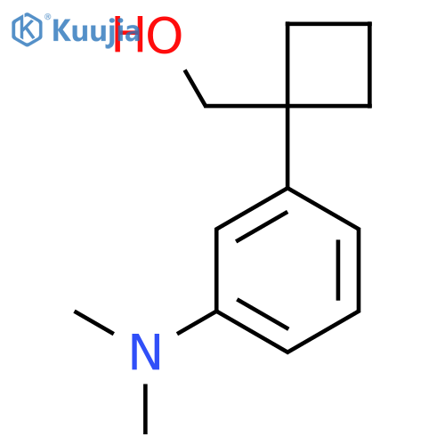 {1-3-(dimethylamino)phenylcyclobutyl}methanol structure