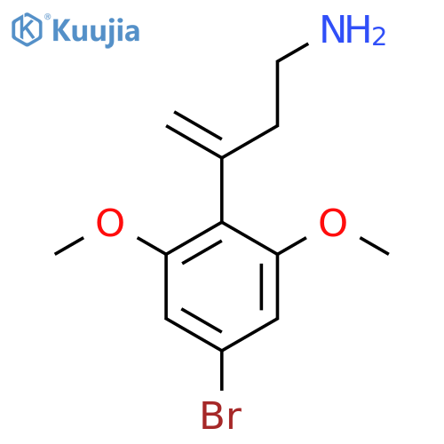 3-(4-bromo-2,6-dimethoxyphenyl)but-3-en-1-amine structure