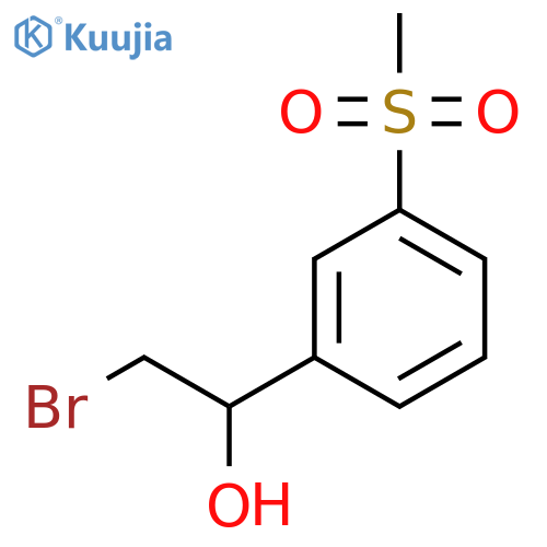 2-bromo-1-(3-methanesulfonylphenyl)ethan-1-ol structure