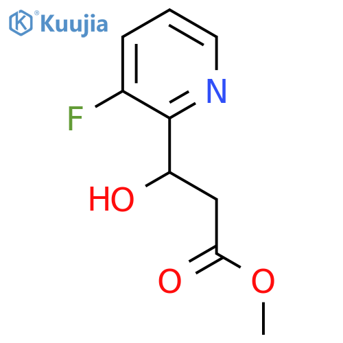 methyl 3-(3-fluoropyridin-2-yl)-3-hydroxypropanoate structure