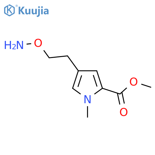 methyl 4-2-(aminooxy)ethyl-1-methyl-1H-pyrrole-2-carboxylate structure