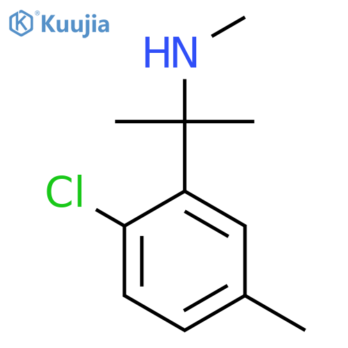 2-(2-chloro-5-methylphenyl)propan-2-yl(methyl)amine structure