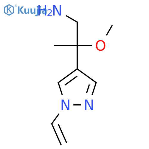 2-(1-ethenyl-1H-pyrazol-4-yl)-2-methoxypropan-1-amine structure