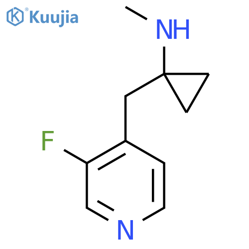 1-(3-fluoropyridin-4-yl)methyl-N-methylcyclopropan-1-amine structure