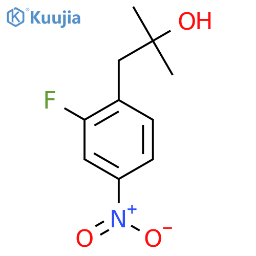 1-(2-fluoro-4-nitrophenyl)-2-methylpropan-2-ol structure