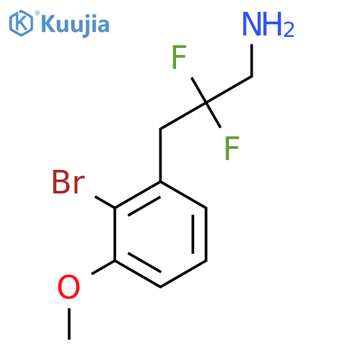 3-(2-bromo-3-methoxyphenyl)-2,2-difluoropropan-1-amine structure