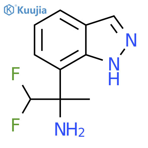 1,1-difluoro-2-(1H-indazol-7-yl)propan-2-amine structure