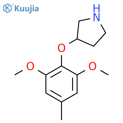 3-(2,6-dimethoxy-4-methylphenoxy)pyrrolidine structure